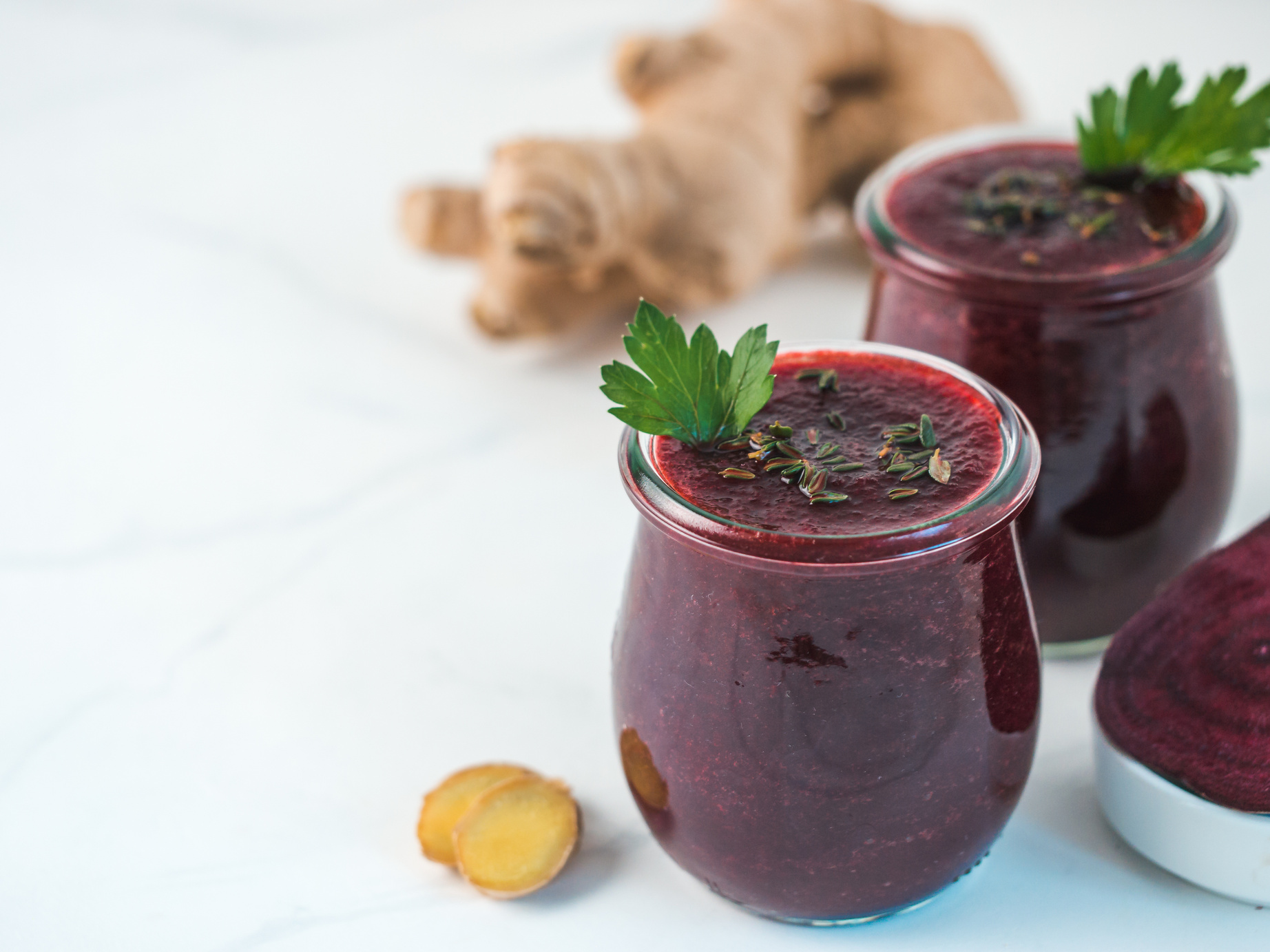 Fresh Beetroot and Ginger Smoothie